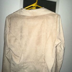 Women’s faux suede moto jacket